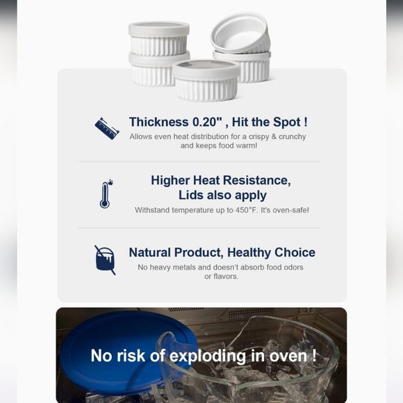 4PC Ramekin Set - Picture 5 of 14